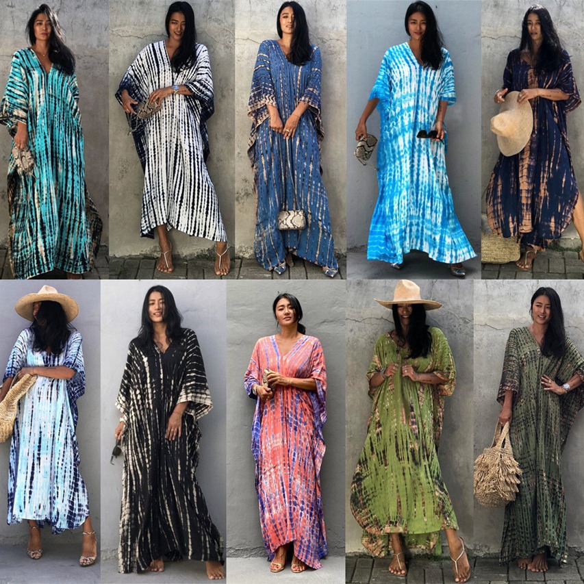 Cover Up Kaftan - Женская пляжная одежда больших размеров, длинные