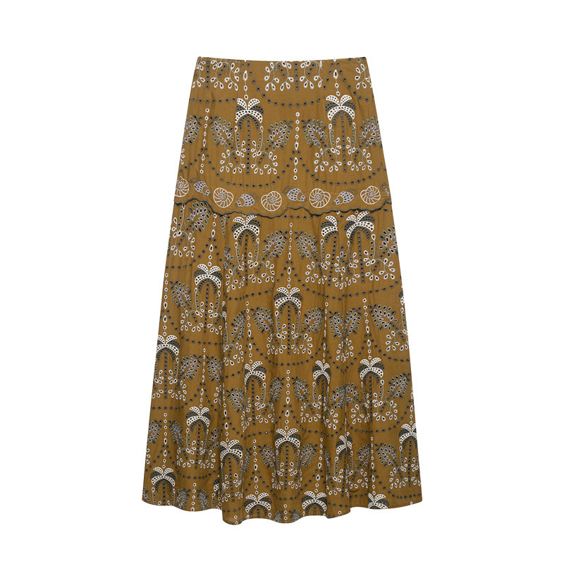 NINE ZAR Женский модный компле – обзор и цена Midi Skirt Floral