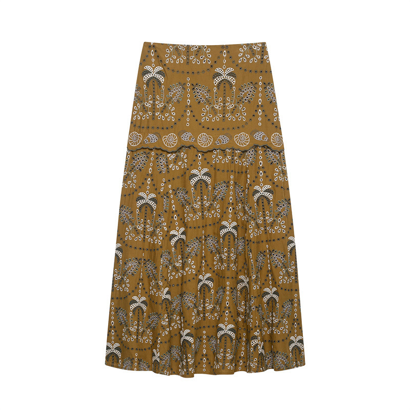 NINE ZAR Женский модный компле – обзор и цена Midi Skirt Floral